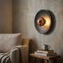 Opviq Node - 16150 Lámpara de Pared de Metal Negro y Cobre